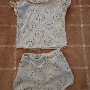 Kids Smiley Face Matching Set - Cream
